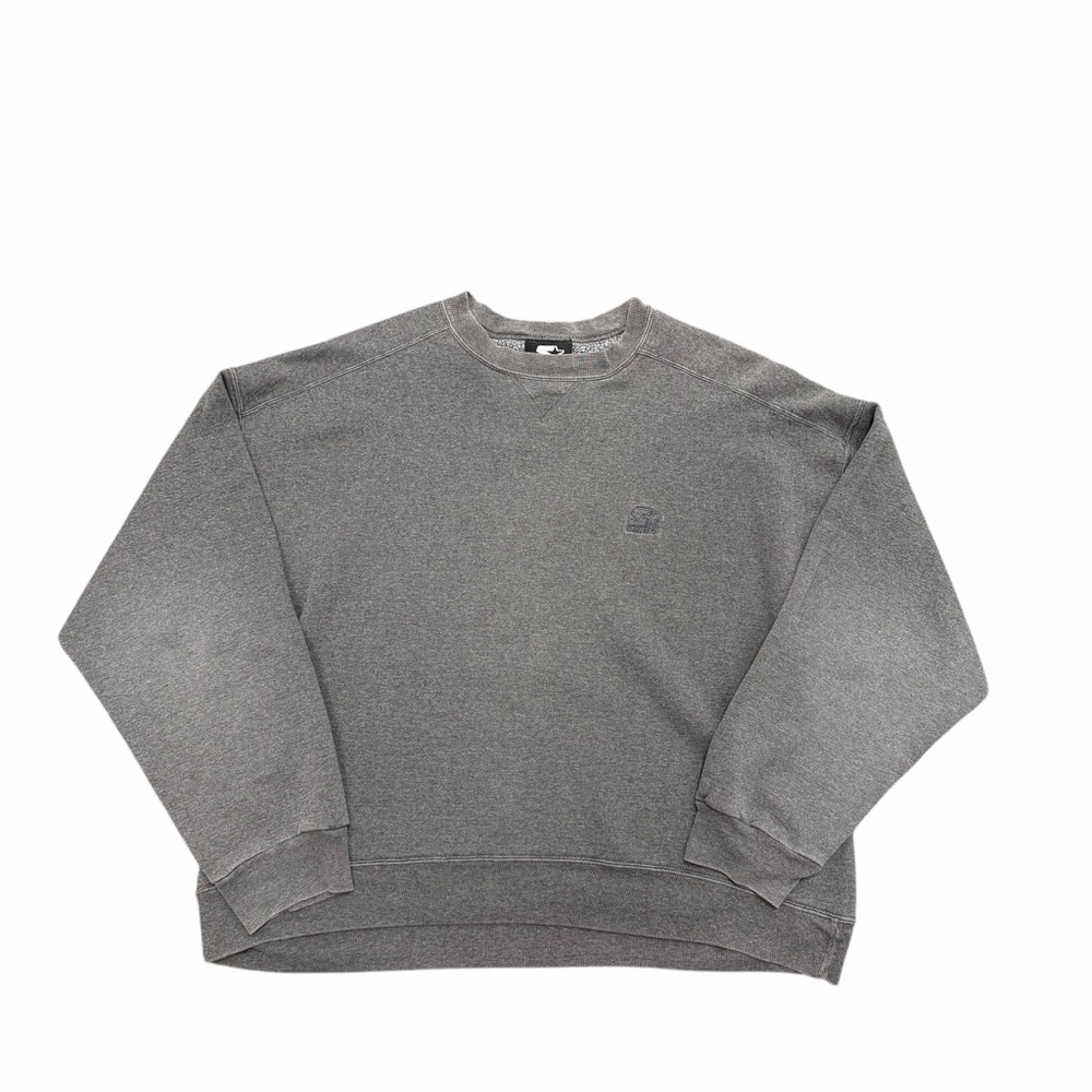 Starter Gray Crewneck Sweatshirt 🤍 Minimal Logo